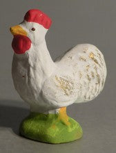 White rooster, Didier, 6-7cm
