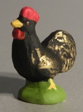 Black rooster, Didier, 6-7cm