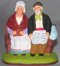 The couple on a bench, Didier, 7 cm
