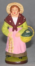 The woman with garlic, Old Kind Didier, 7 cm