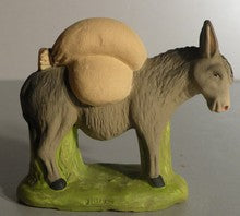 Donkey carrying bags of flour, Didier , 10 cm