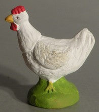 White hen, Didier , 10 cm