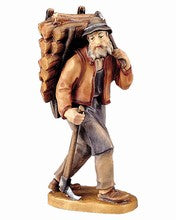 Woodman with load, Rustic
