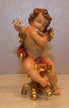 Sitting angel with Flute, 10250-A, Angels