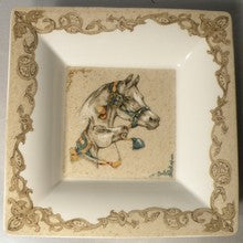 Large Square Candy Tray, Chevaux du Vent