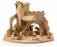 Nativity Set 12 Pieces + Stable, Gloria