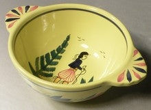 Breton lug bowl with a nan, Soleil Yellow