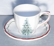 U.S. Tea Cup & Saucer, Filets Noel