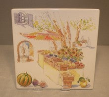 Small Square Plate,  Provence