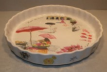 Quiche Baking Dish, ( old Kind ) Route des Indes