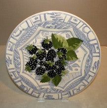 Dessert Plate Blackberries, Oiseau Bleu Fruits