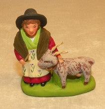 Woman with Goat, Didier, 4 cm
