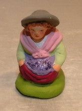 Lavender Woman Kneeling, Didier, Mini