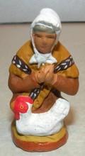 Woman kneeling in prayer,  Fouque, 4 cm
