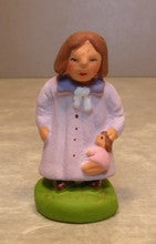 Schoolgirl and her Doll, Didier, 4 cm