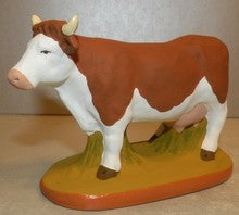 Brown and white cow,  Fouque, 9 cm