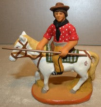 Herdsman riding, Fouque, 6 cm