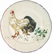 Dessert Plate Hen Negro-Silk, Grands Oiseaux