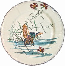 Dessert Plate Kingfisher, Grands Oiseaux