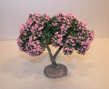 Tree with pink Flowers , Fouque, 6 Cm or 4 Cm