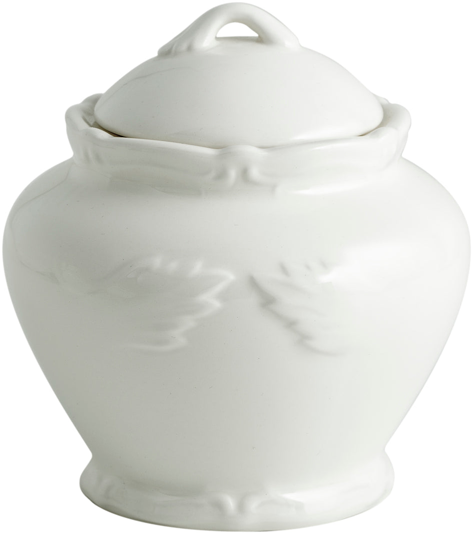 Covered Sugar Bowl, Rocaille White