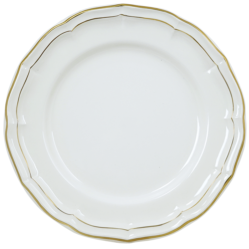 Dinner Plate , Filet Or ( Gold )