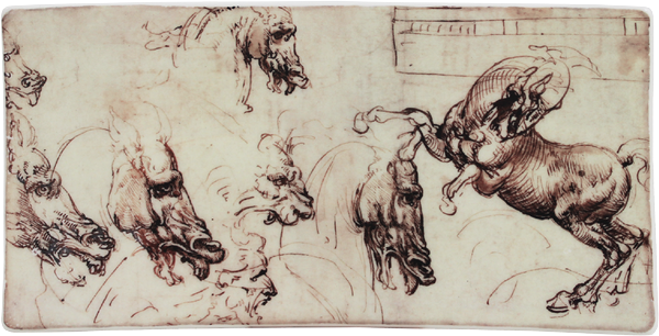 Letter Tray Horse , Leonard de Vinci