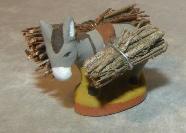 Farmer's donkey with wood bundle, Fouque 2cm