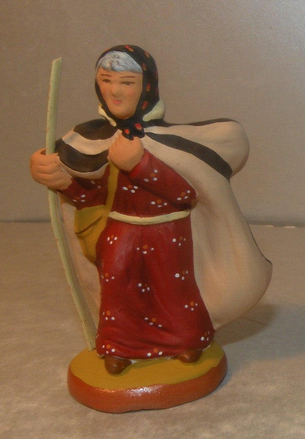 Shepherdess in the Crau area, ( 561 )  Fouque 6 cm