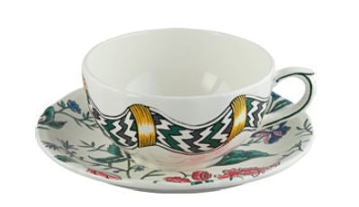 Tea Cup & Saucer , Dominote Hand Painted