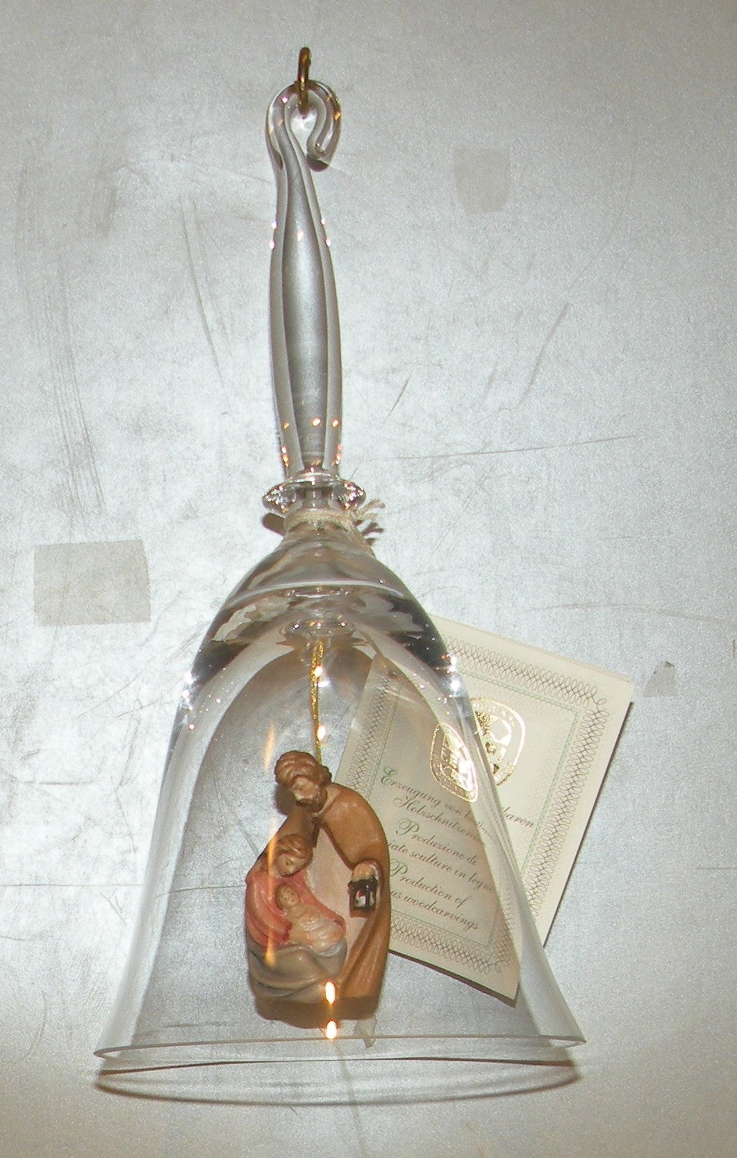 Crystal Bell With Nativity - 10259 N