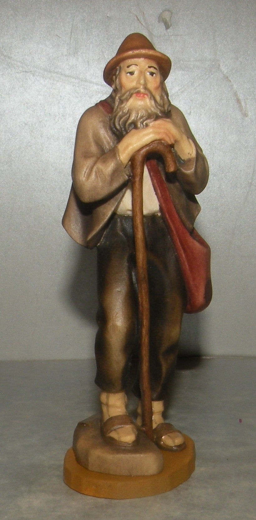 Shepherd with walking stick, Rustic