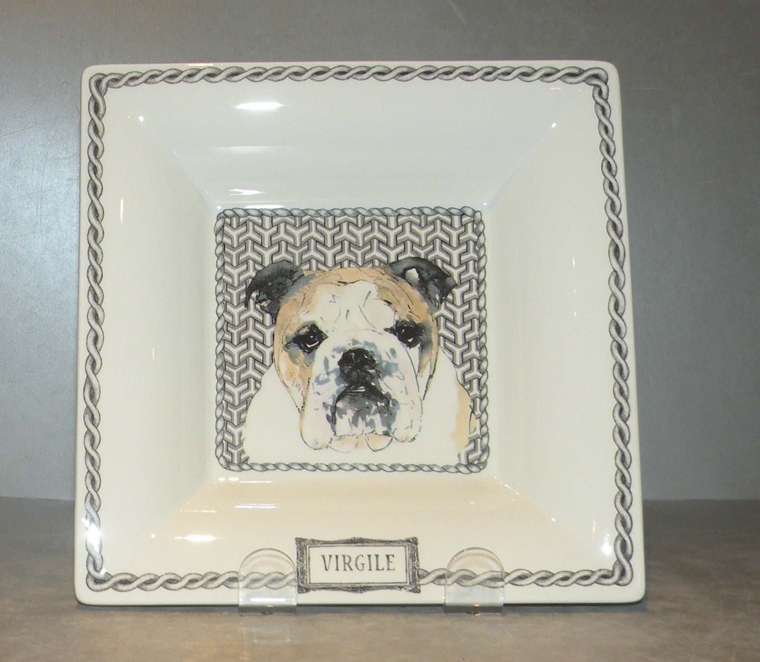 Large Square Candy Tray, Darling Dog