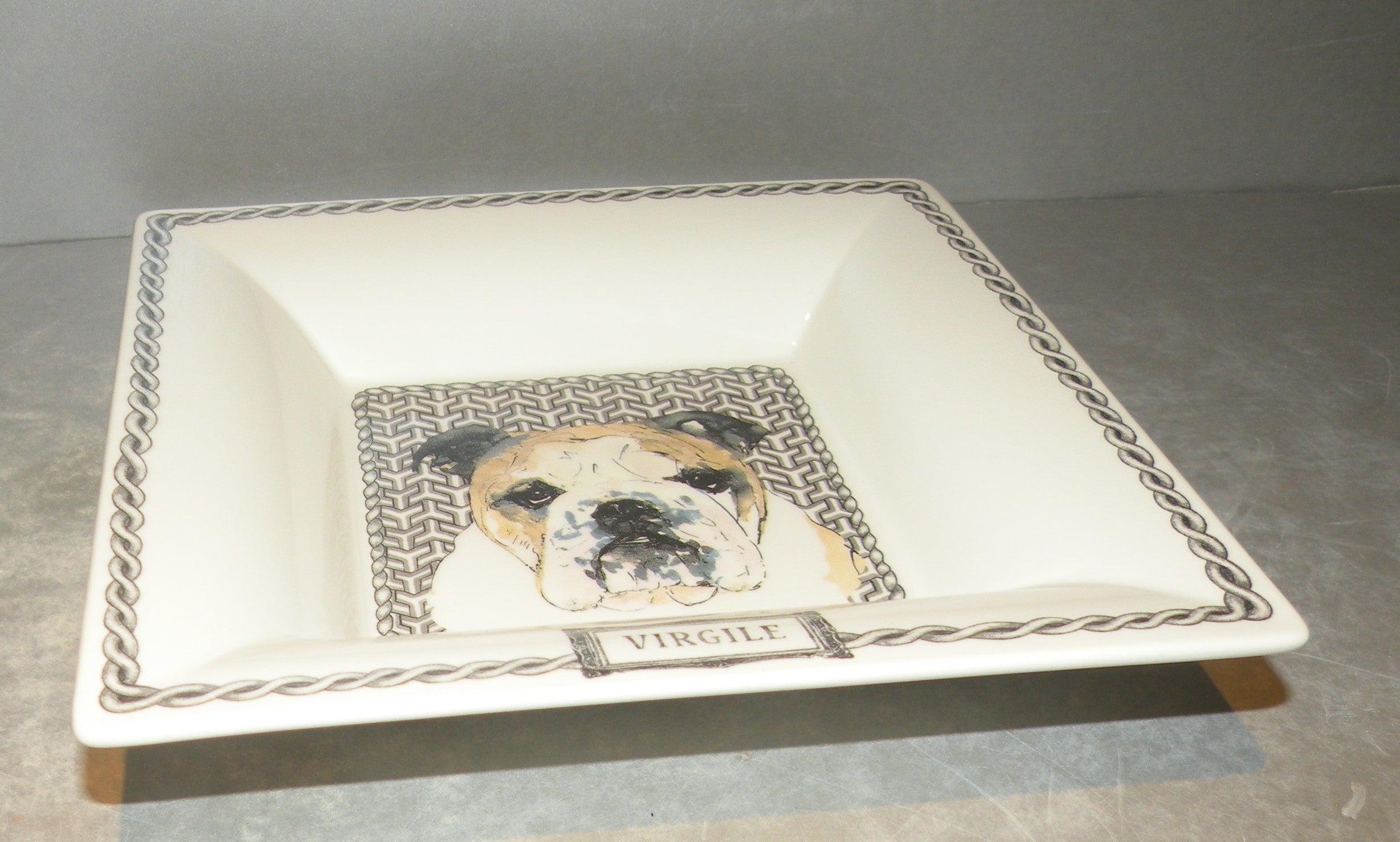 Large Square Candy Tray, Darling Dog