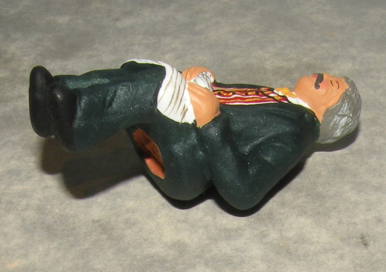 Grandfather sleeping to sit down , Fouque, 6 cm