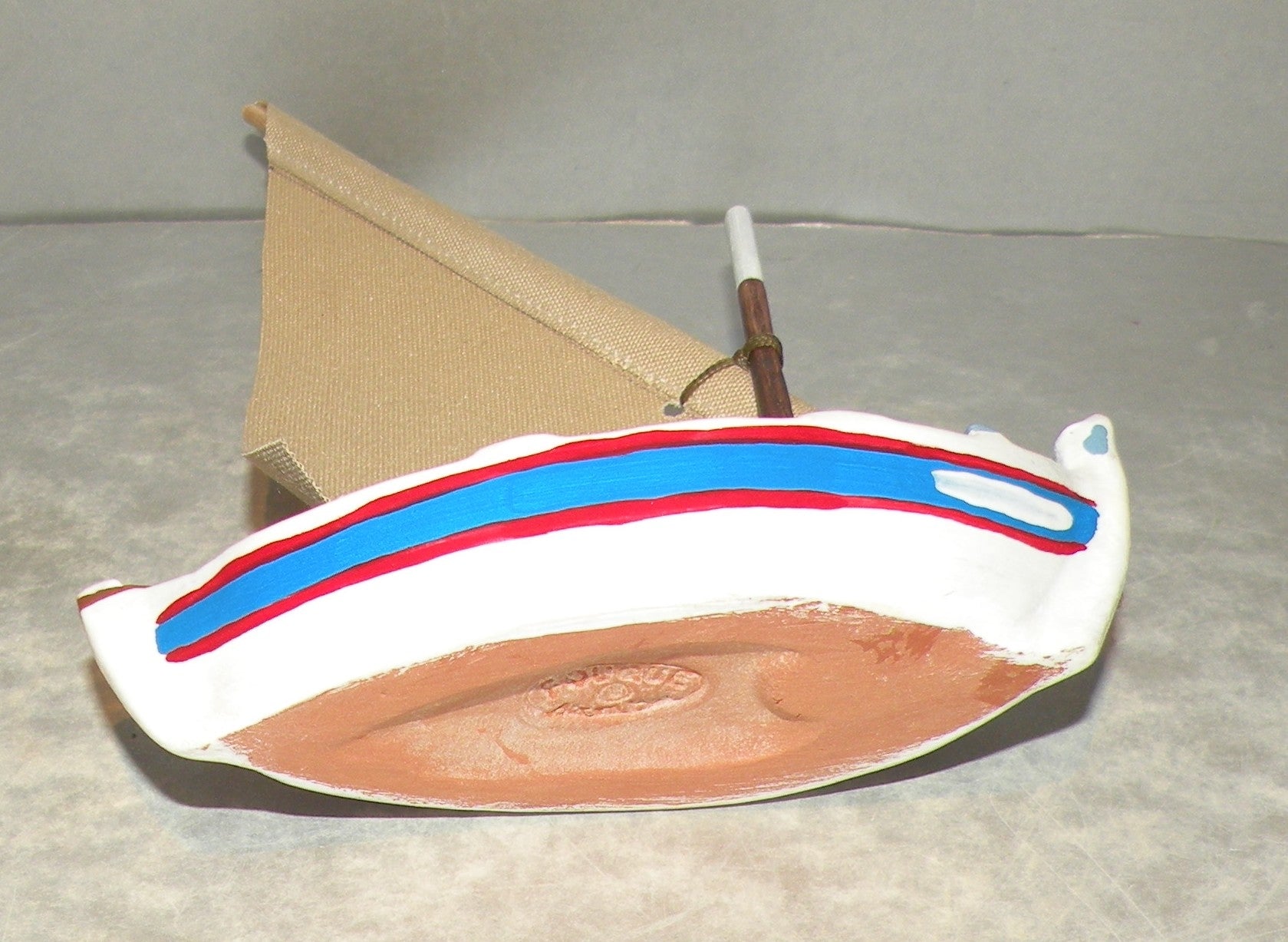 Mediteranean Sailing Boat , Fouque, 6 cm