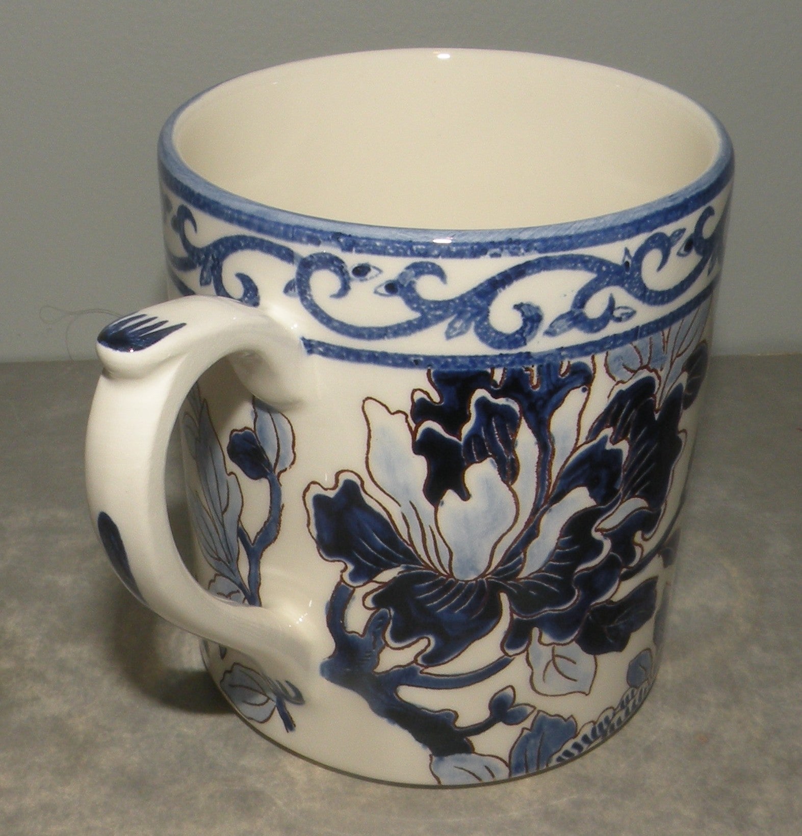 Coffee Mug PIvoines Bleu