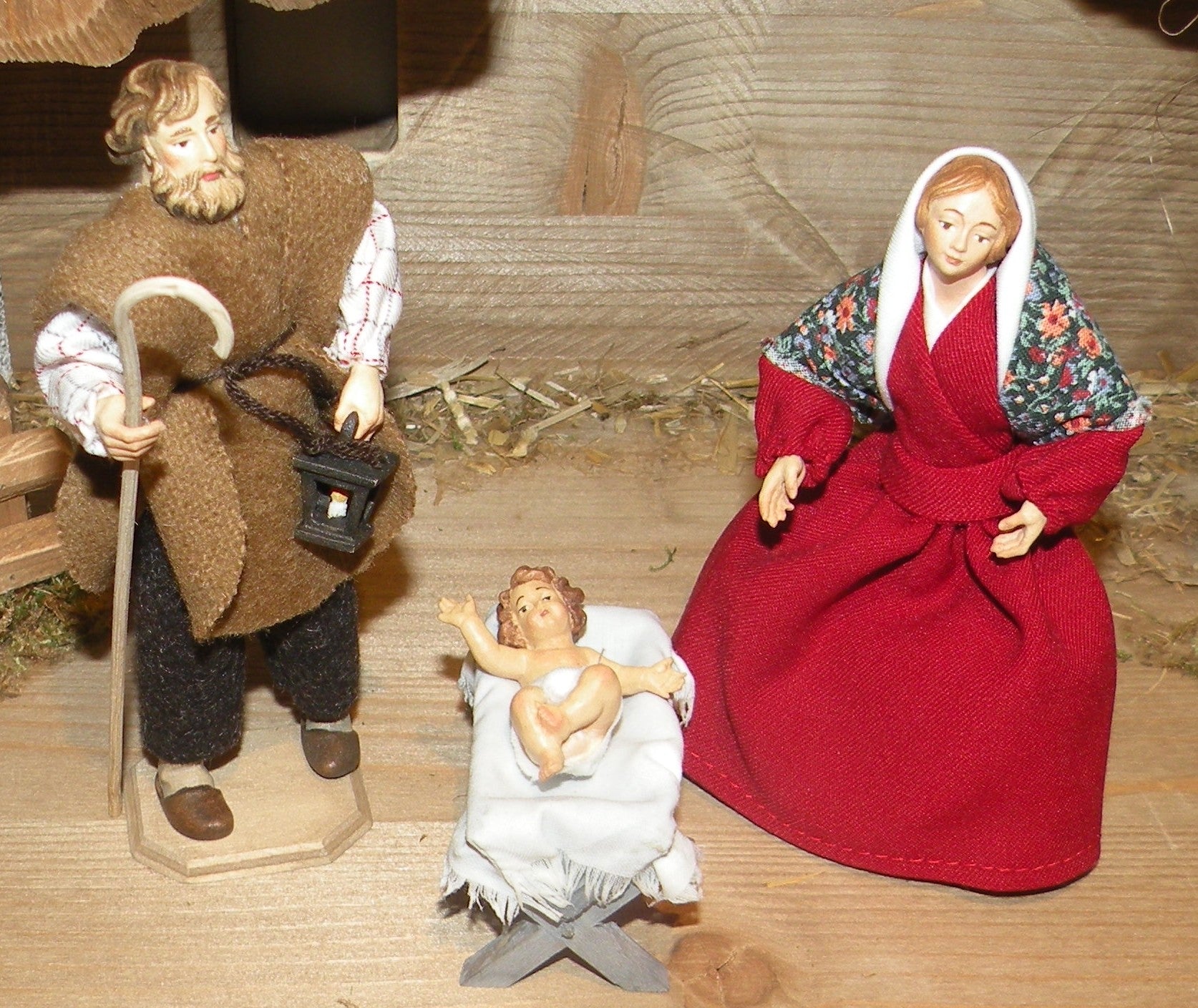 Holy Family 3 pieces - Folk nativity dressed- 10901-S3
