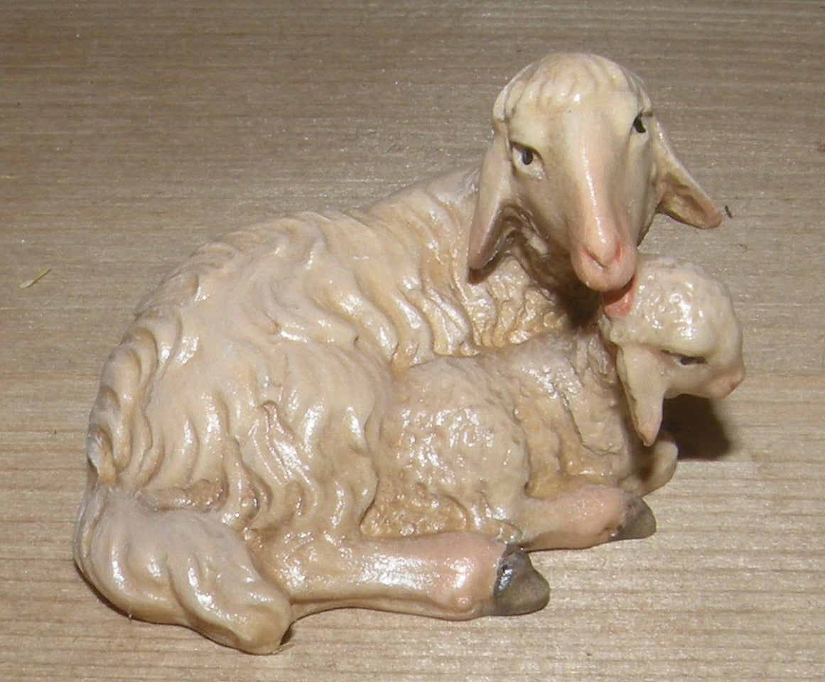 Sheep with lamb - Folk nativity dressed- 21207