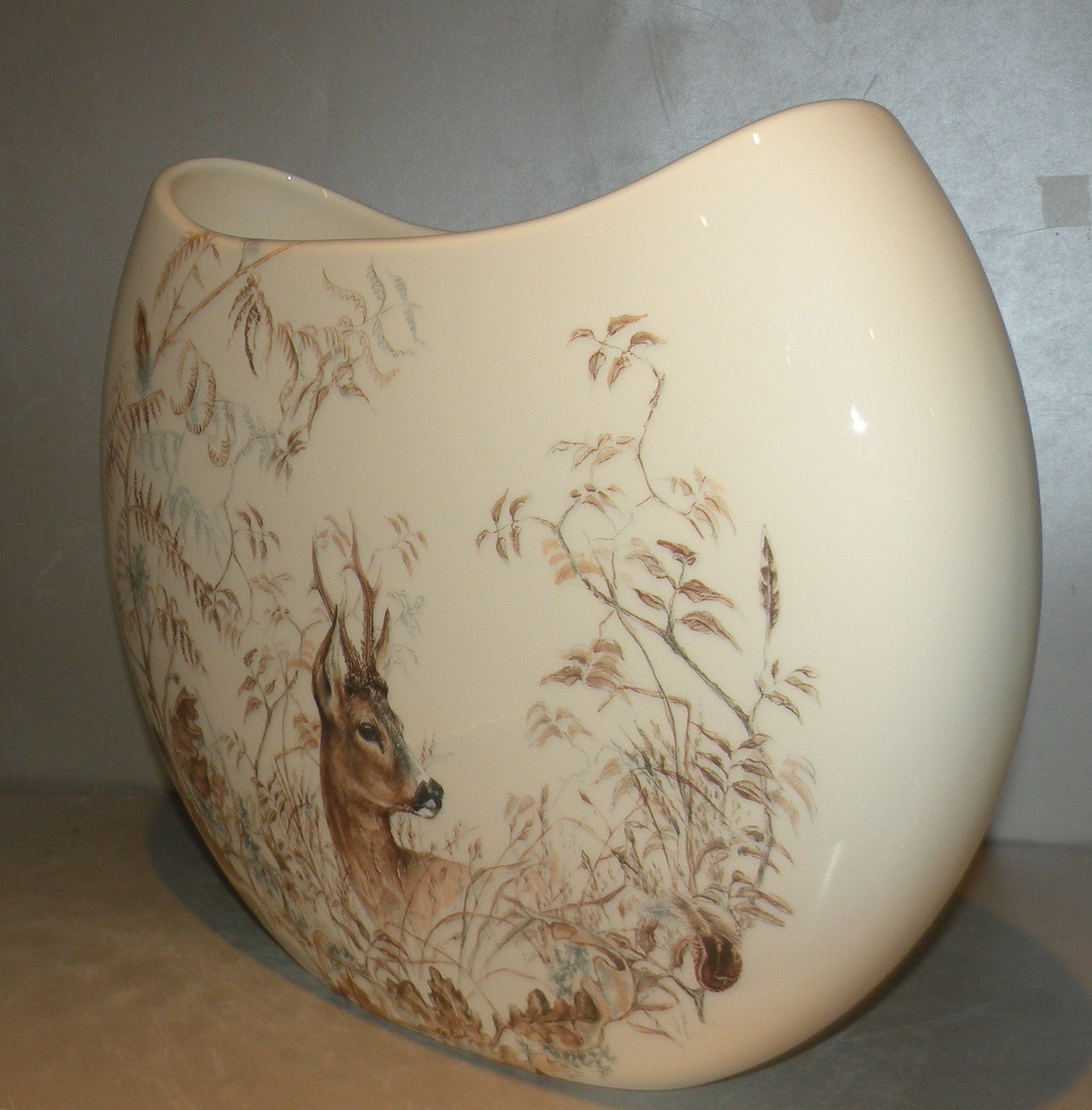 Large Half Moon Vase Sologne