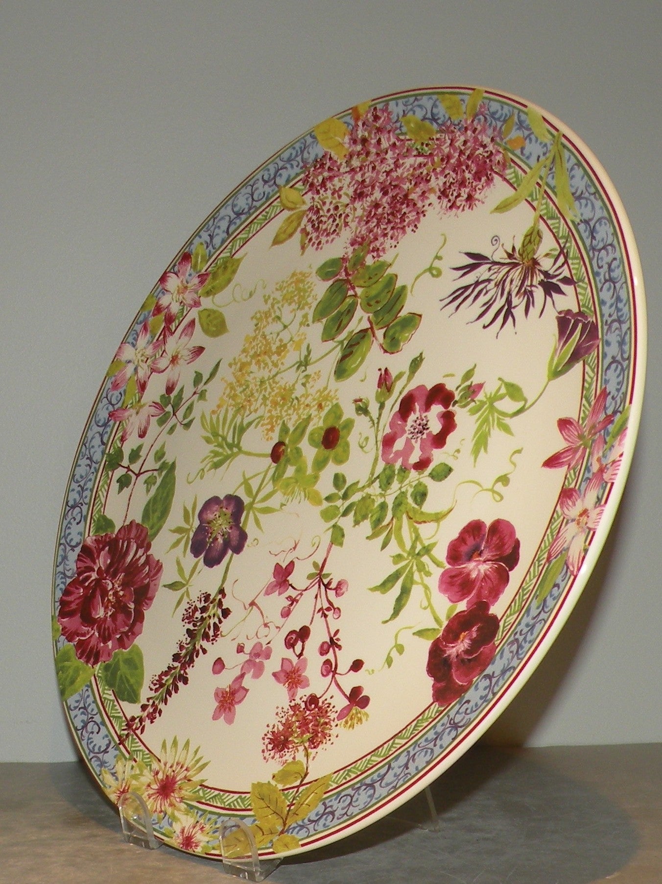 Round Cake Platter, Millefleurs