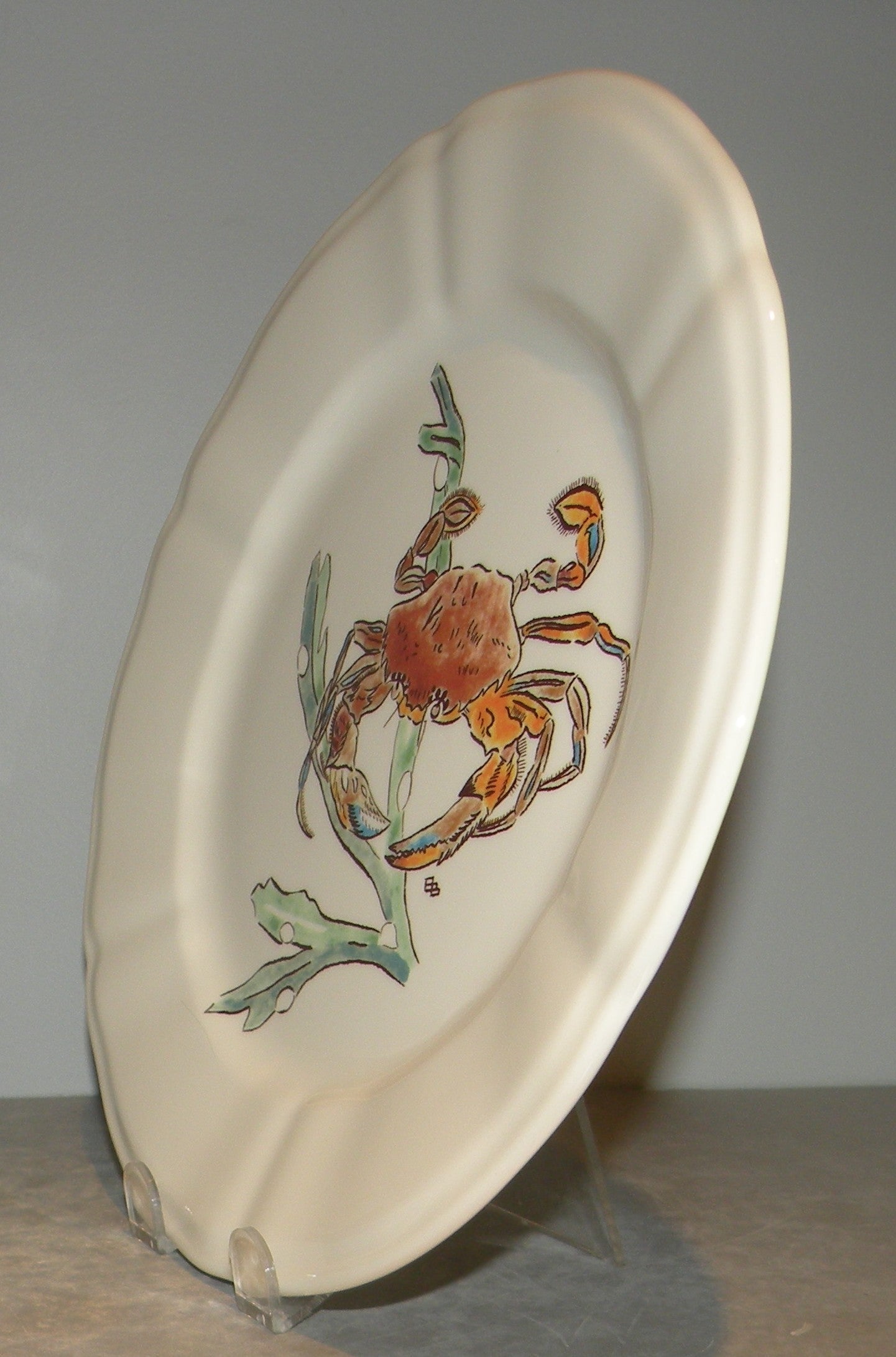 Dinner Plate, Red Crab Grands Crustaces 2015