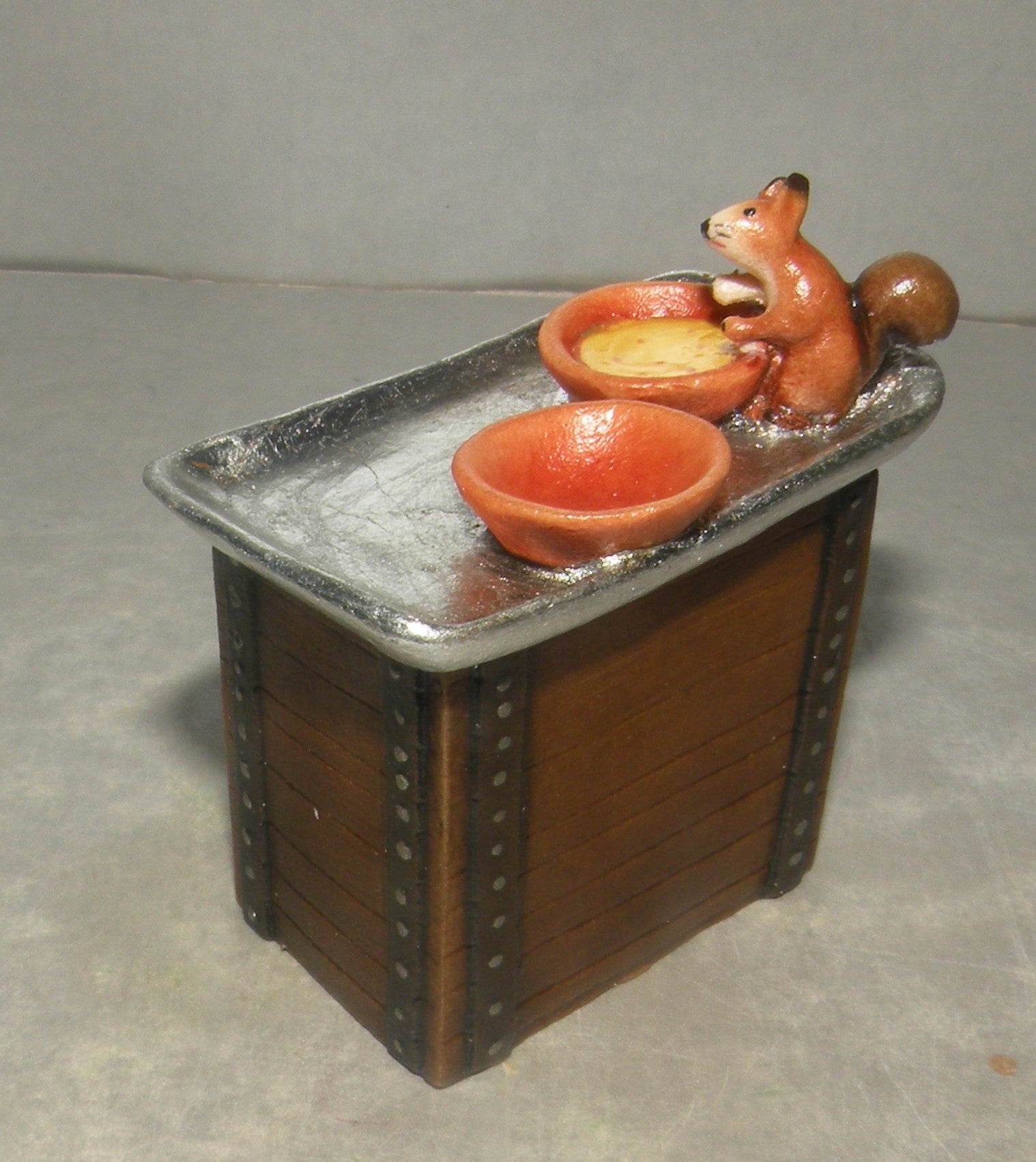 Tray with Soups and Squirrel , Kastlunger