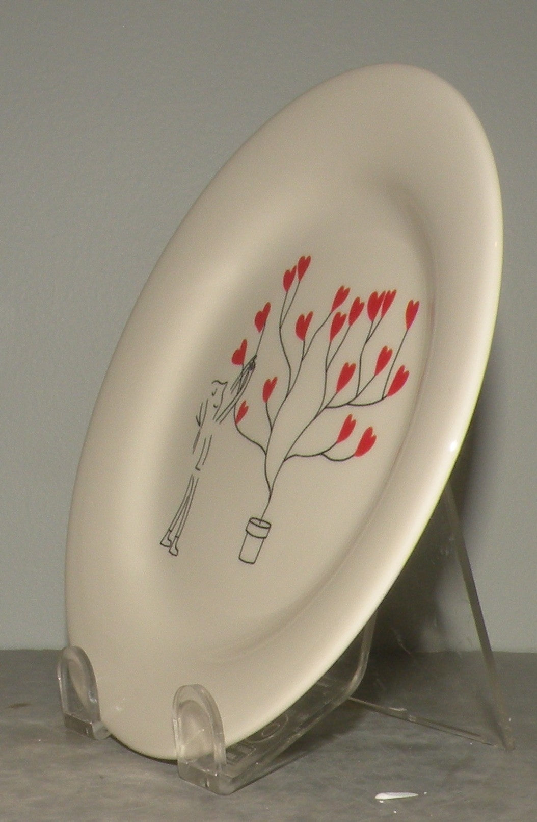 Bread & Butter Plate Tree with Hearts , Les Amoureux