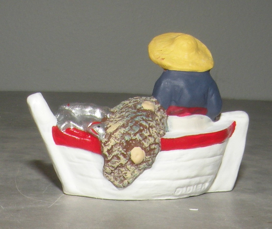 Fisherman in the boat , Didier 4 Cm