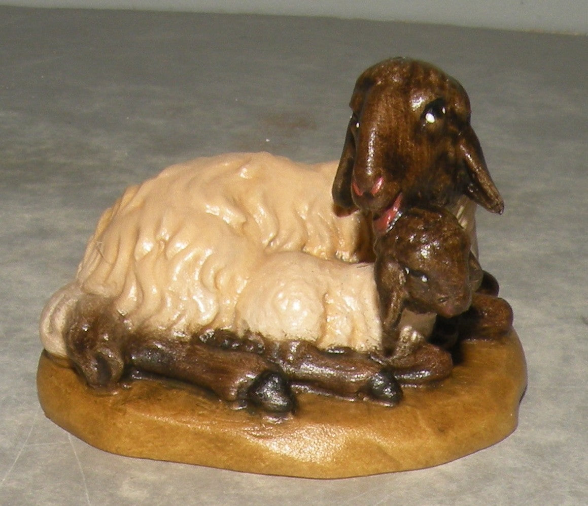 Sheep with lamb Black Head ( 21207-S ) ,   Folkloristic
