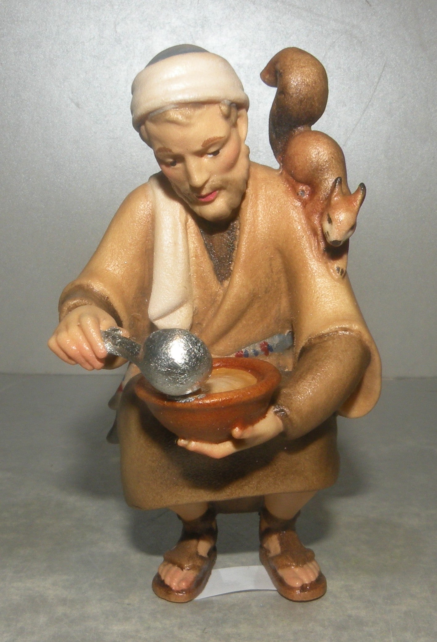Shepherd with ladle and soup, Gloria