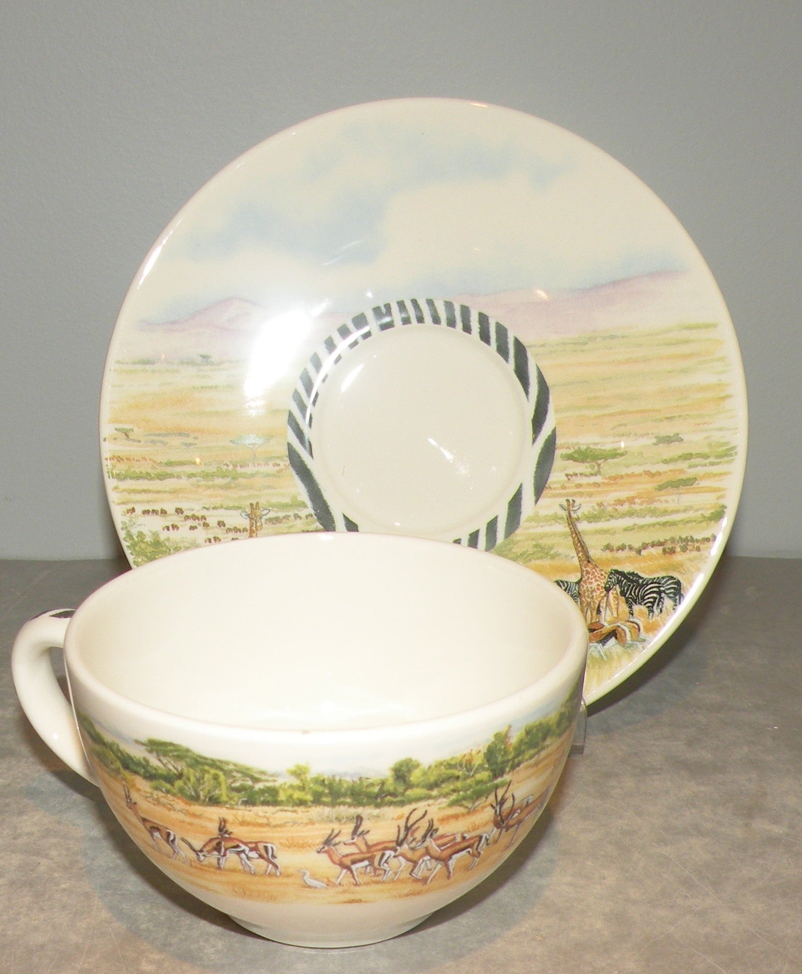 Tea Cup & Saucer, Safari