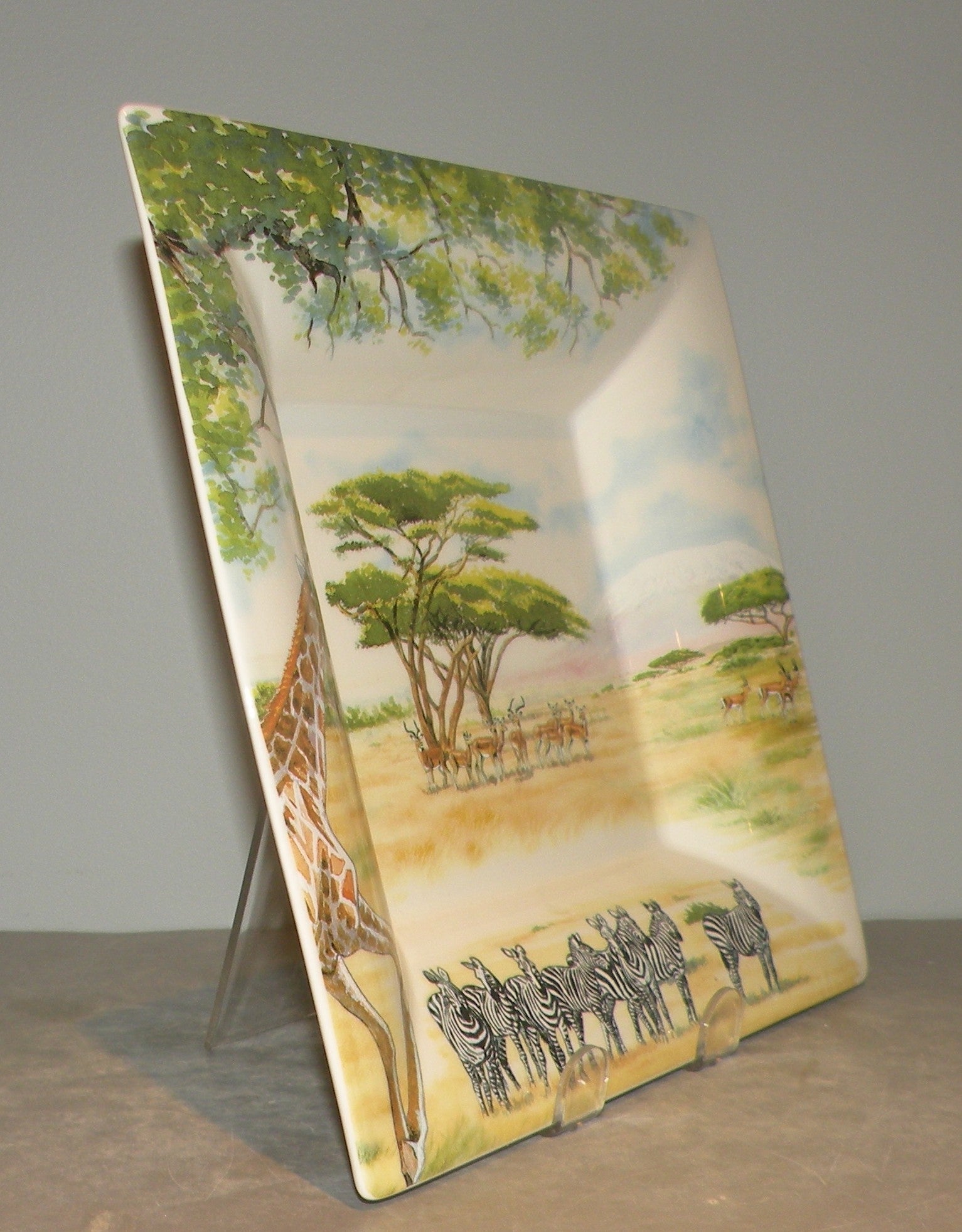 Extra Large Square Candy Tray, Safari