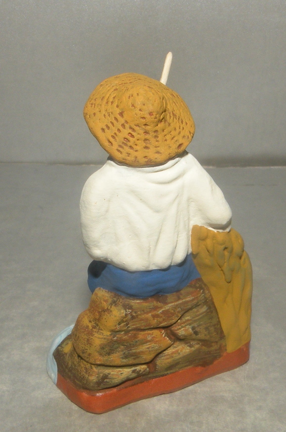 Seated fisherman, Fouque, 6 cm